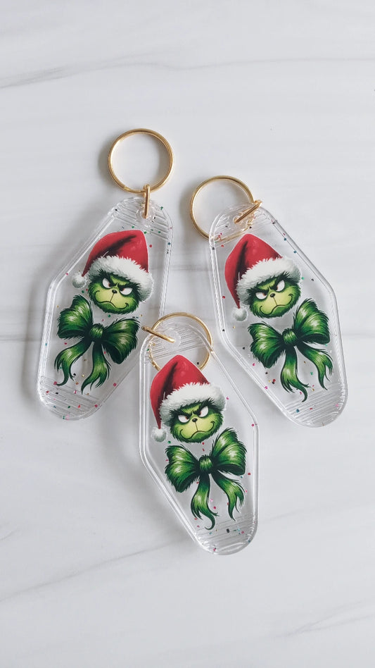 Grinchy Keychain