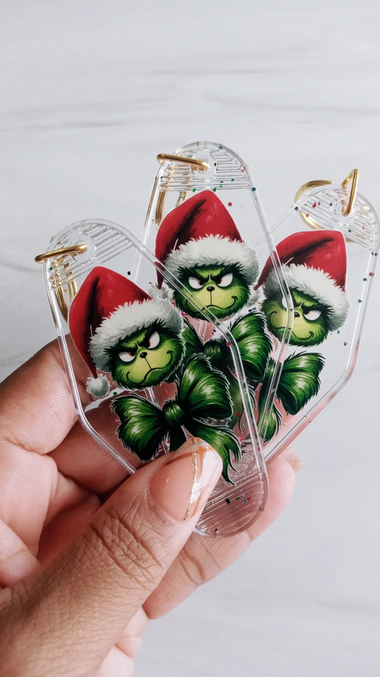 Grinchy Keychain