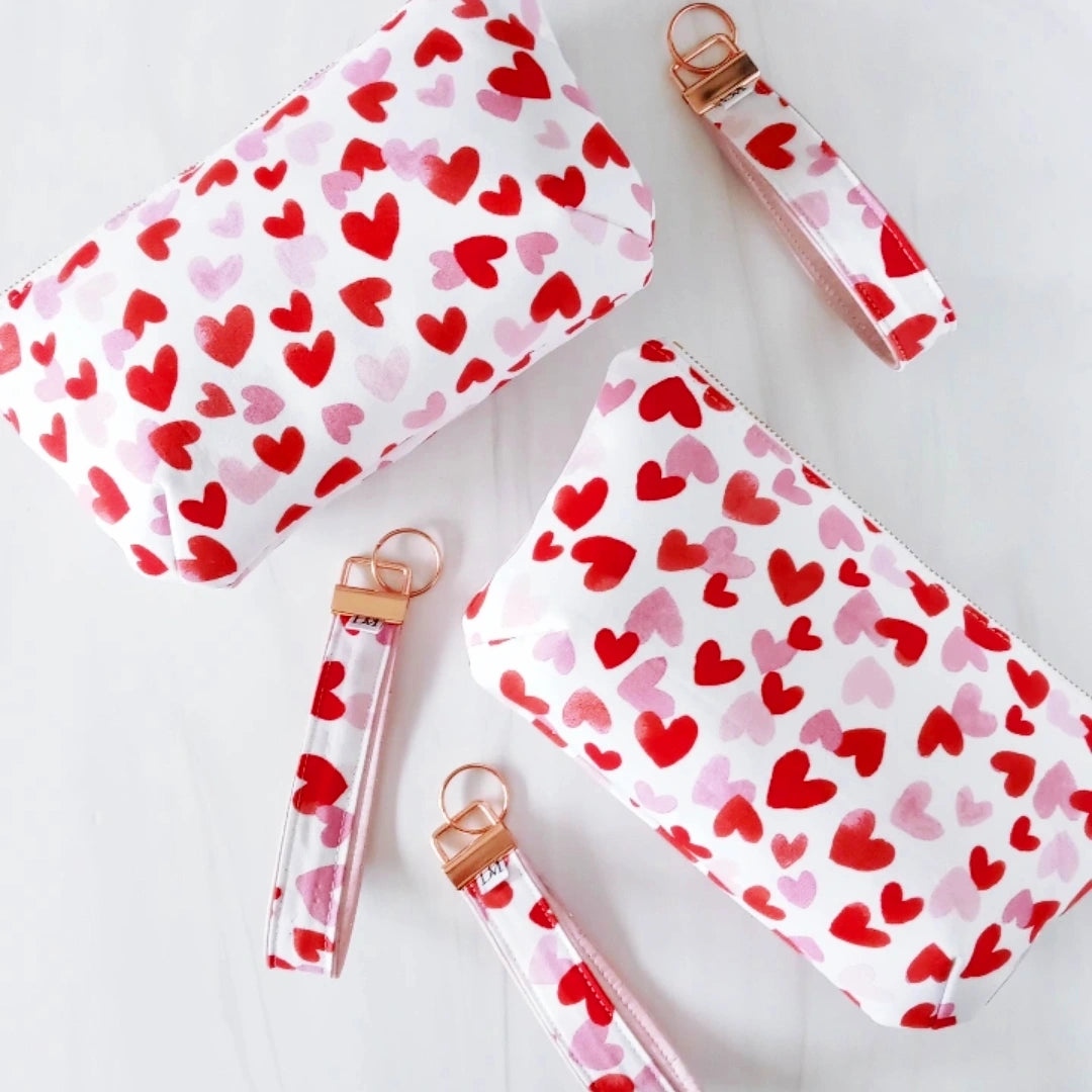Confetti Hearts Pouchette