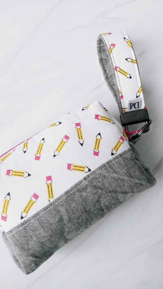 Pencil Perfect Bag Charm w/Small Fob