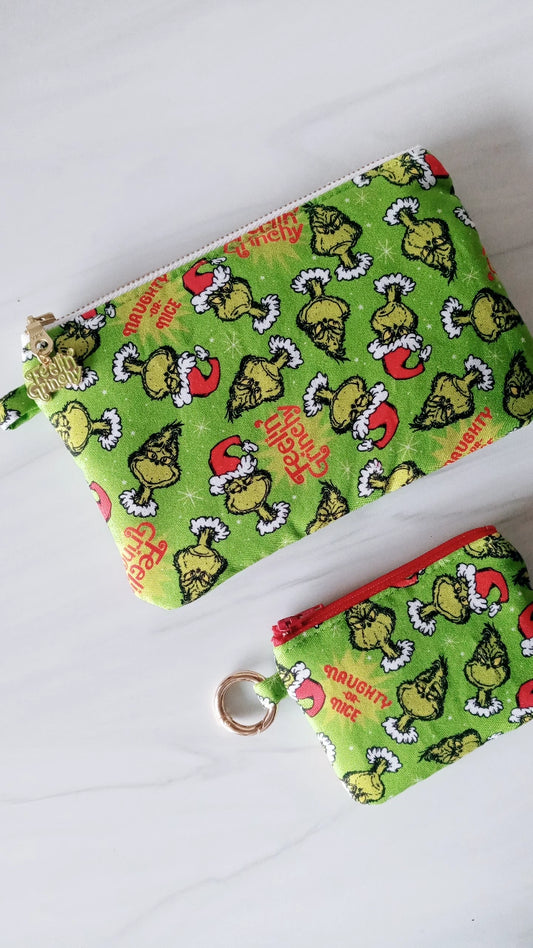 Feeling Grinchy Pouch Charm Set