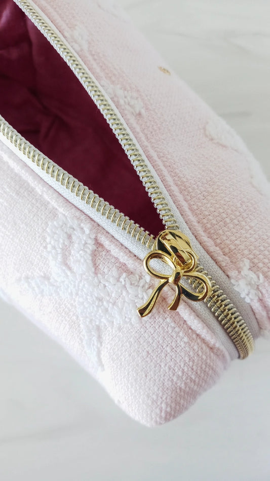 Pink Terry Bow Carry-All Set