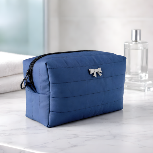 Blueberry Puffy Bow Carry-All Bag
