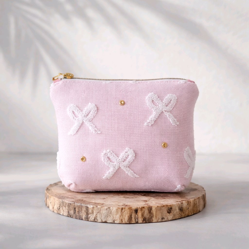 Pink Terry Bow Carry-All Set