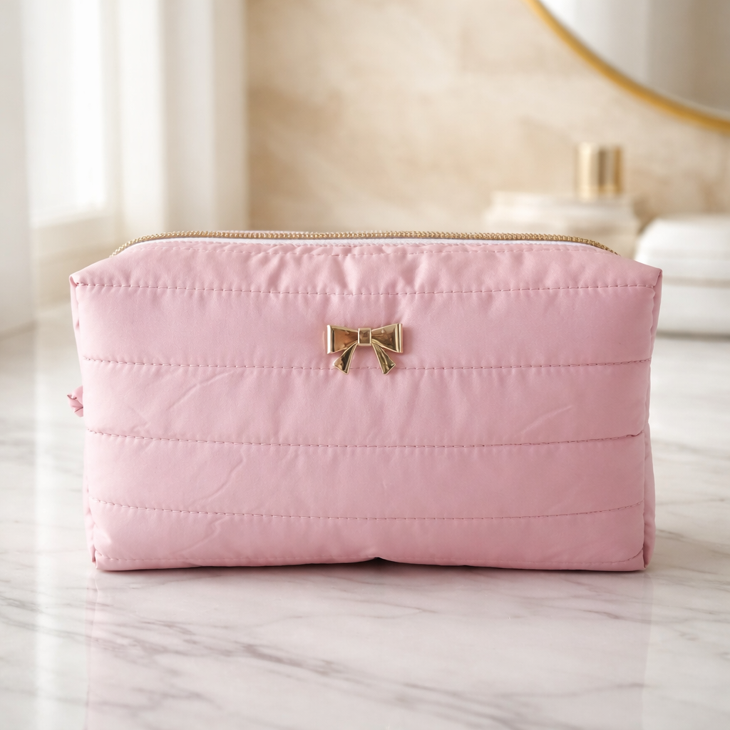 Sherbet Puffy Bow Carry-All Bag