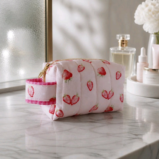 Strawberry Boxy Carry-all (small)