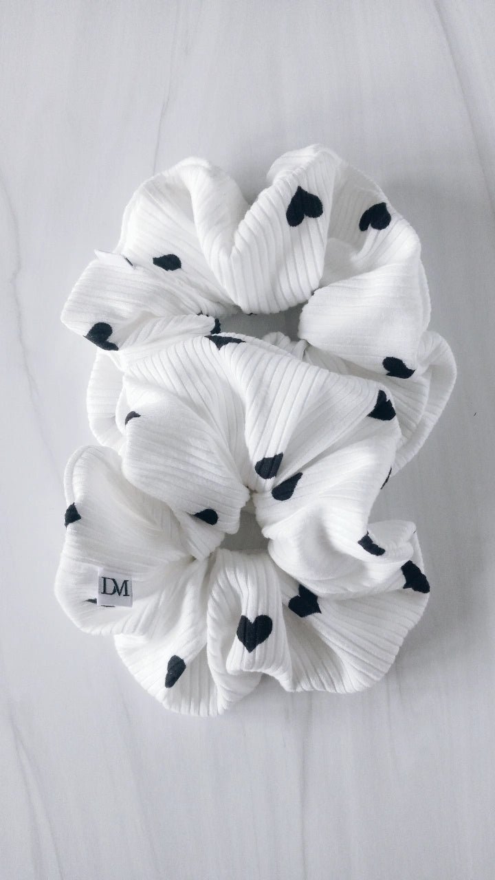 Deck of Hearts Scrunchie