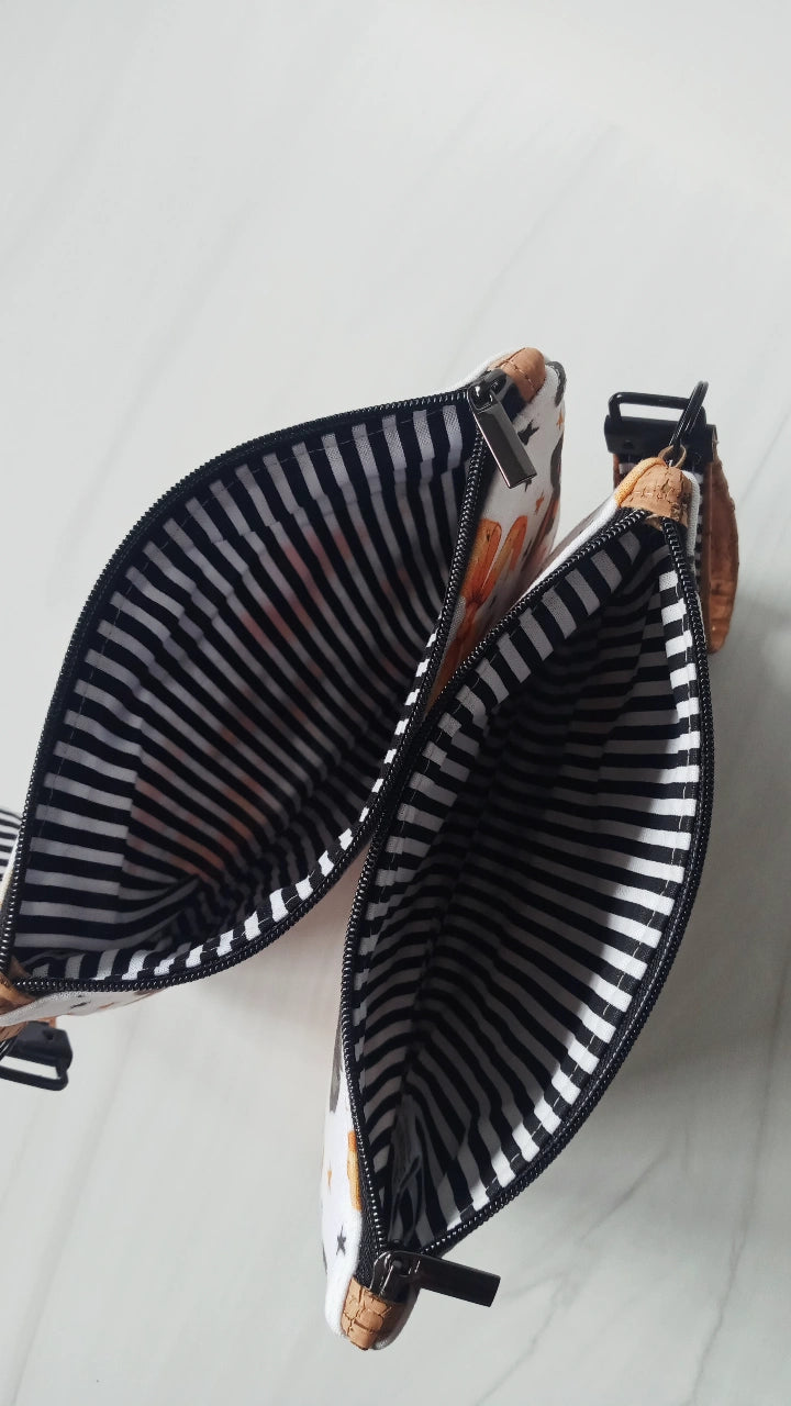 Bow Confetti Pouch w/Fob