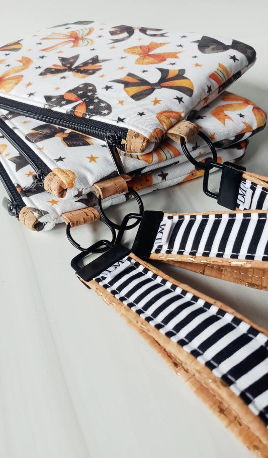 Bow Confetti Pouch w/Fob