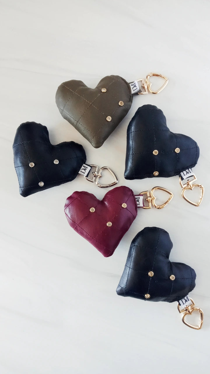 Studded Heart Charm