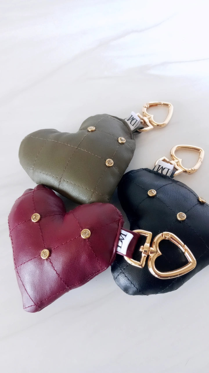 Studded Heart Charm