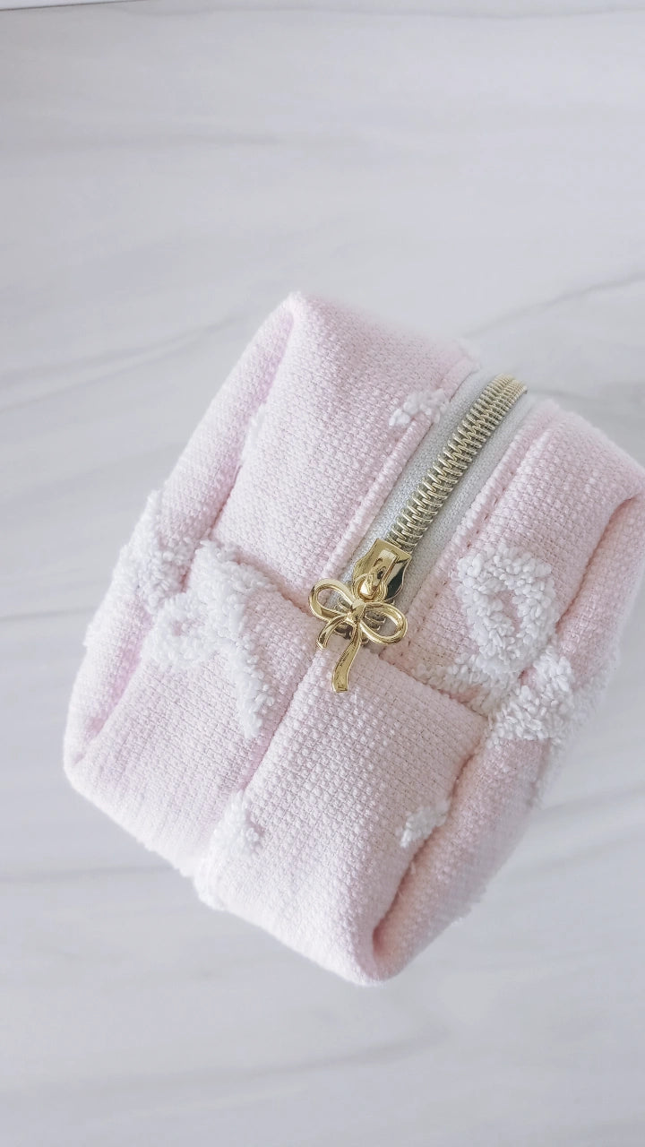 Pink Terry Bow Carry-All Set