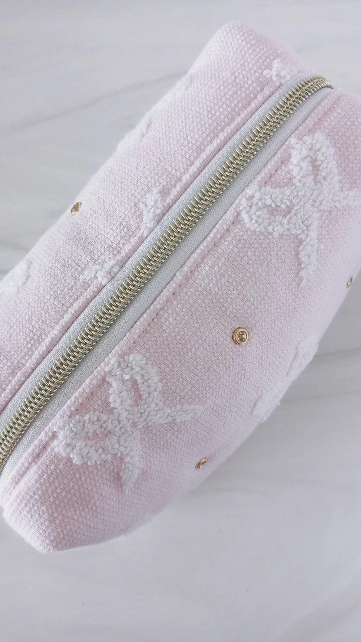 Pink Terry Bow Carry-All Set