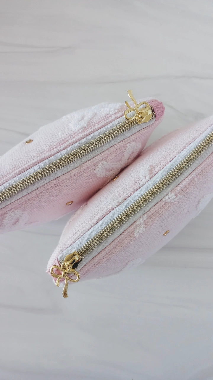 Pink Terry Bow Carry-All Set