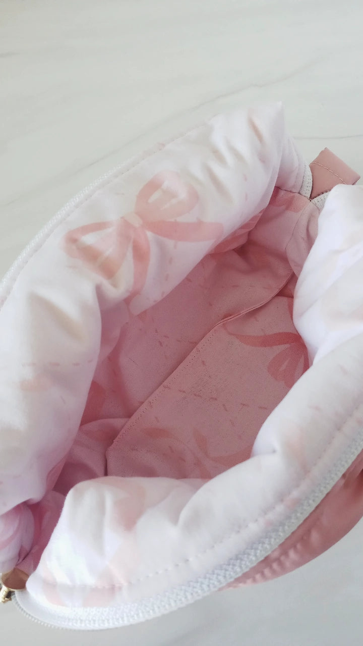 Sherbet Puffy Bow Carry-All Bag