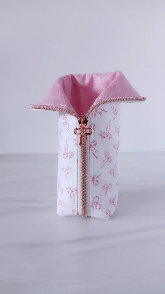 Pink Bows 2 in 1 Stand Up Pouch