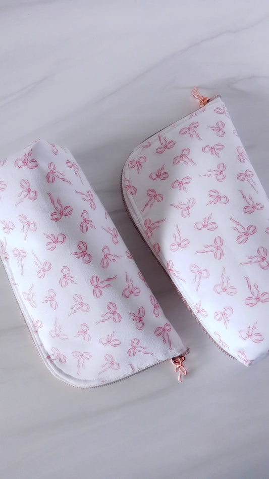 Pink Bows 2 in 1 Stand Up Pouch