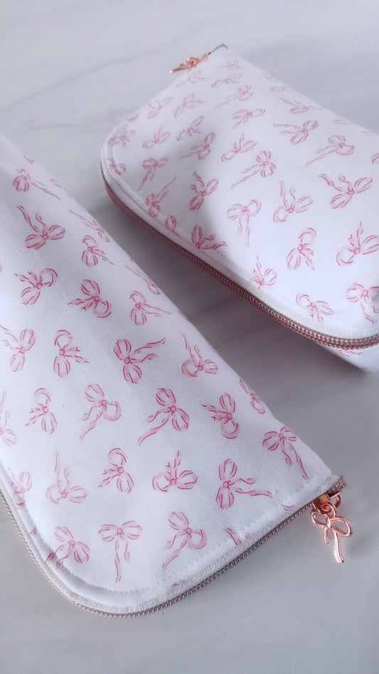Pink Bows 2 in 1 Stand Up Pouch