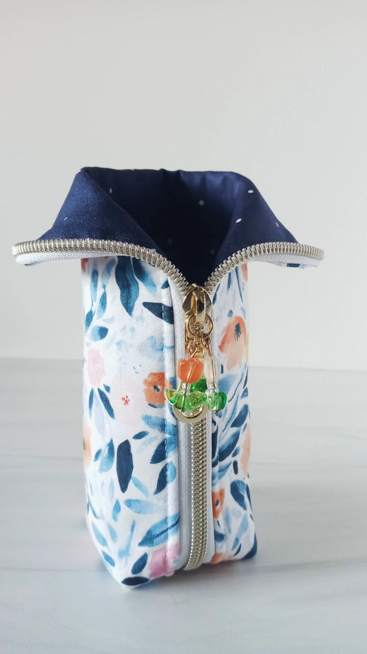 Blue Berry Floral 2 in 1 Stand Up Pouch