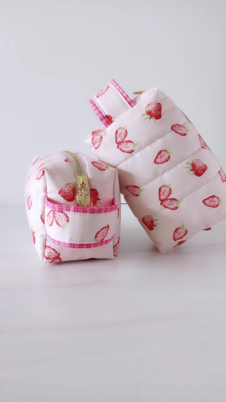Strawberry Boxy Carry-all (small)