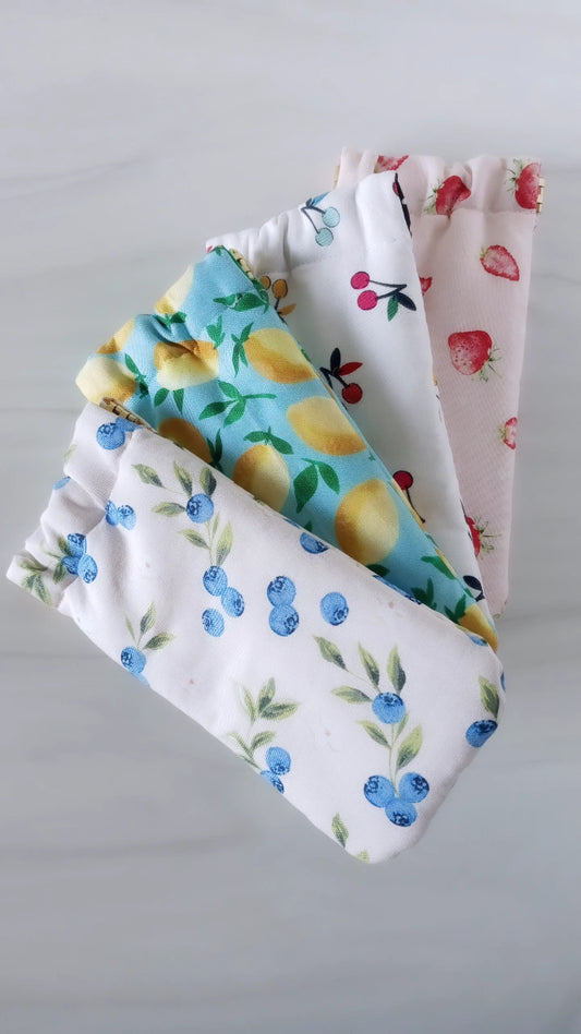 Snap-top glasses case