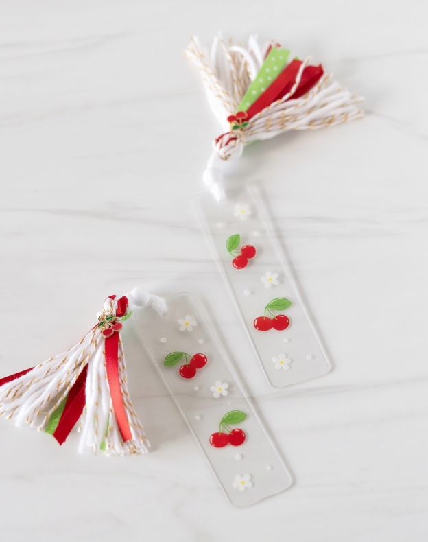 Cherry Acrylic Mini Bookmarker