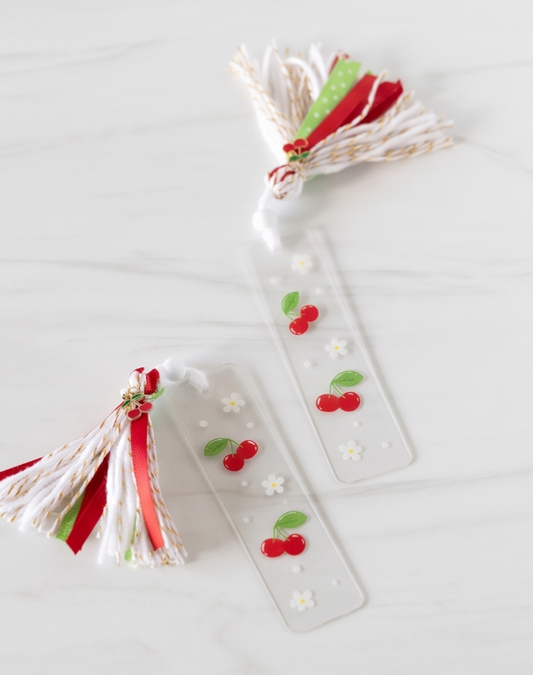 Cherry Acrylic Mini Bookmarker