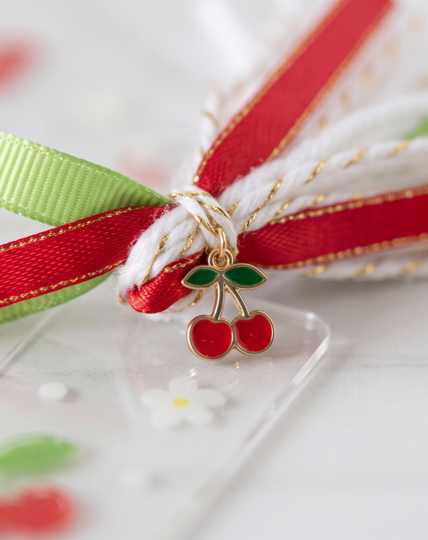 Cherry Acrylic Mini Bookmarker