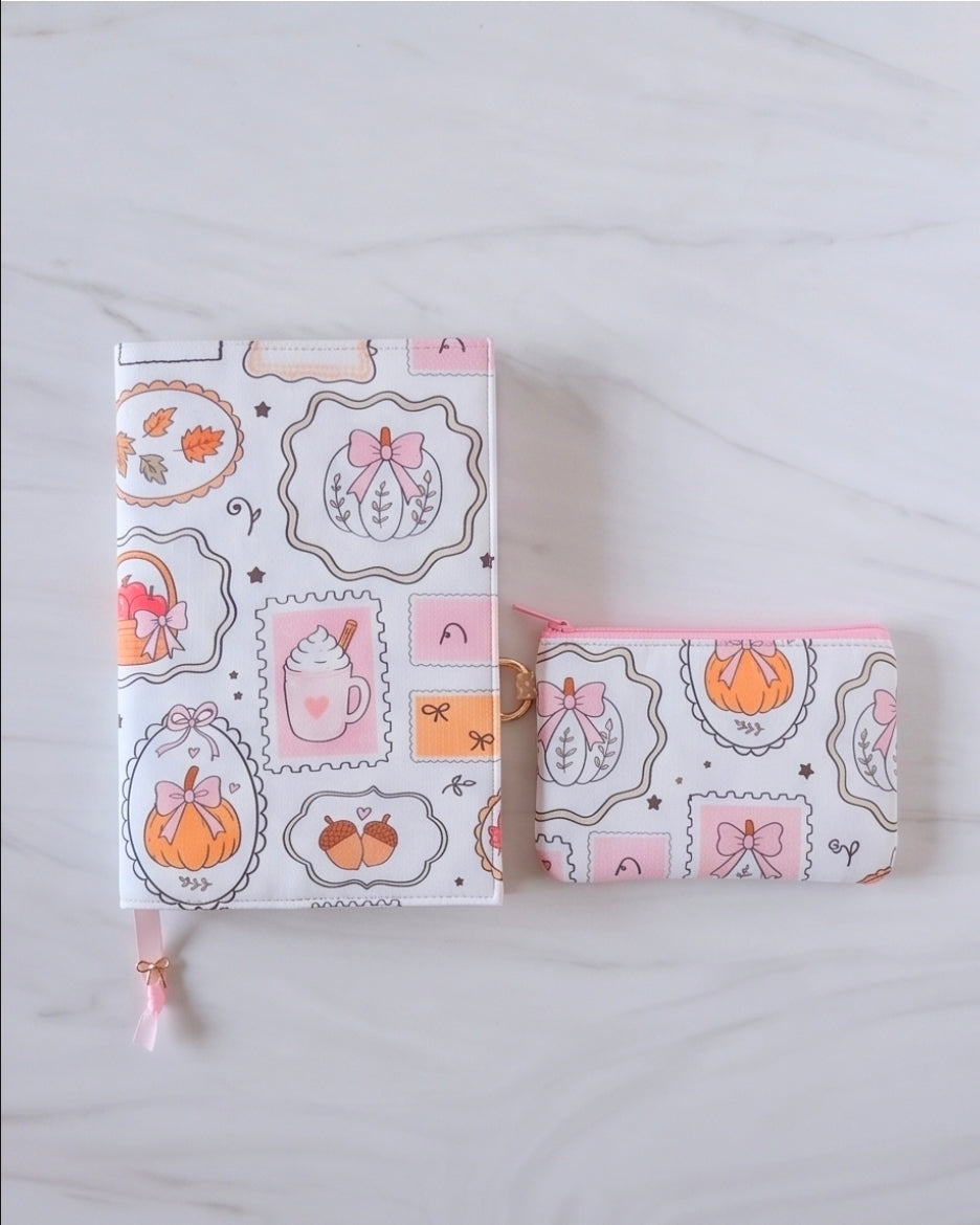 Coquette Cozy Fall  (adjustable book cover & pouch set)